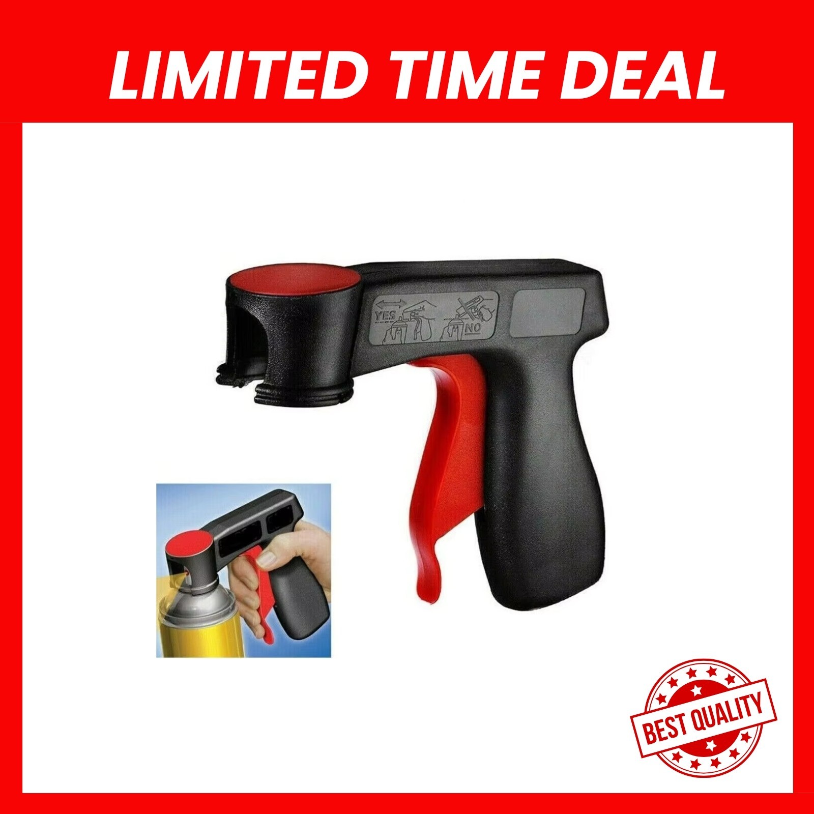 Universal Spray Can Gun Trigger Handle Pistol Grip for Aerosol Paint Cans