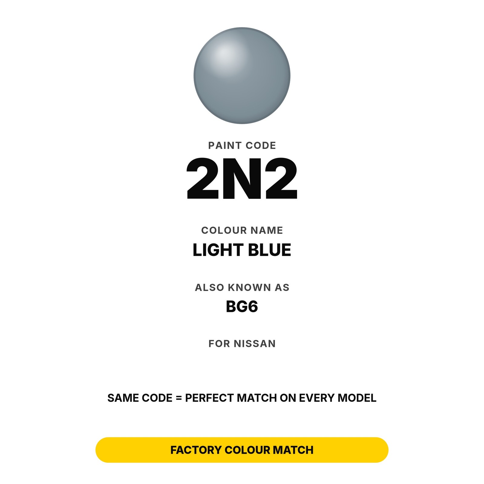 Touch Up Paint For Nissan 2N2 Light Blue Set Panel Touch Up Paint Kit