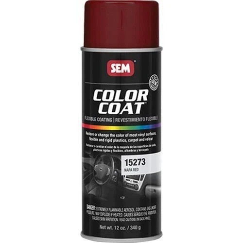 SEM Color Coat Napa Red Flexible Vinyl Spray Auto Paint 12 oz. SEM 15273