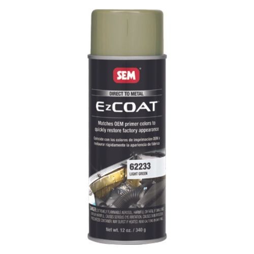 SEM 62233 EZ Coat Direct-To-Metal Coating, 16oz, Light Green, 30-Min Dry Time