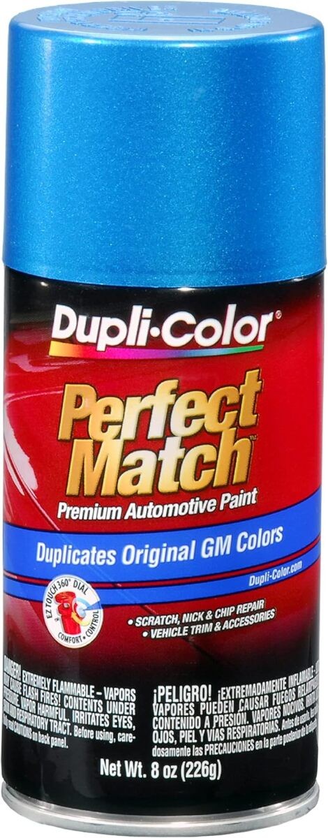 Dupli-Color GM Perfect Match Spray Paint Bahama Blue Metallic 22, WA9656