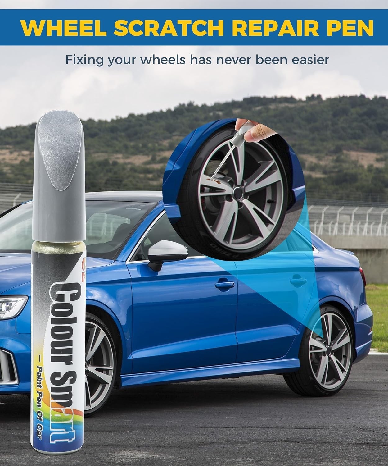 Waterproof Rust-Resistant Car Paint Pen for Scratch Repair – Elegant Silver Hue