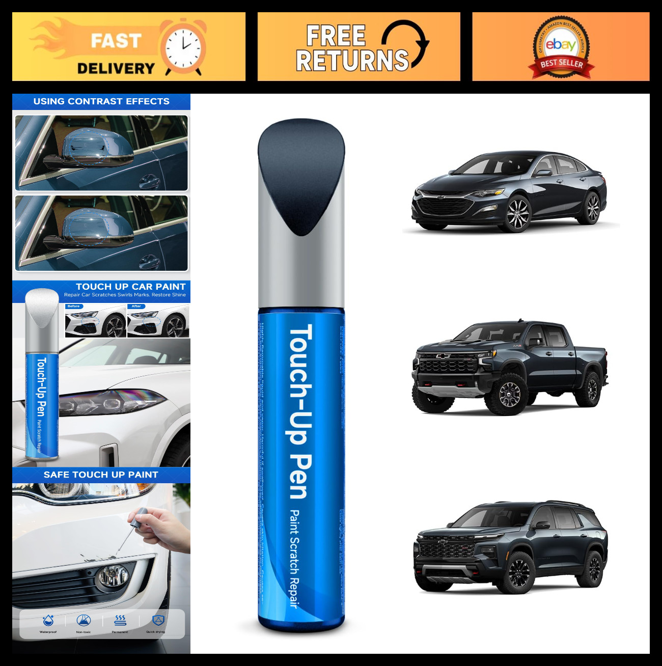 Northsky Blue Metallic Touch Up Paint for Chevrolet GMC Buick Cadillac – Car Scr