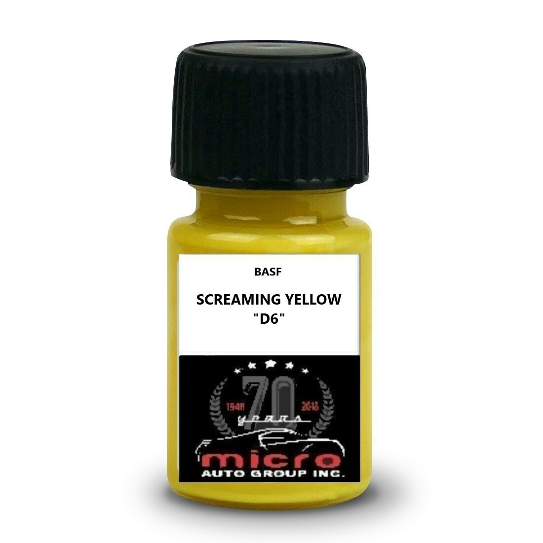 Ford Screaming Yellow D6 Touch up Paint Kit With Brush 2 Oz SHIPS TODAY