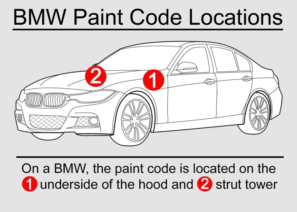 Gloss Single Stage Spray Paint For BMW Jet Black 668