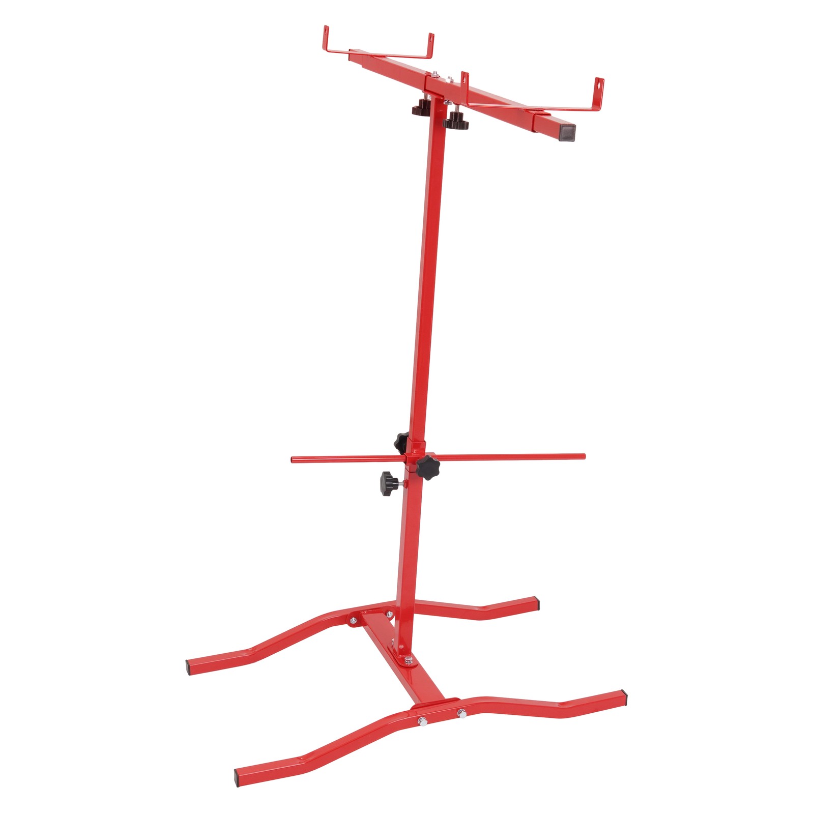 Auto Body Adjustable Paint Panel Stand Fender Bumper Steel Powder Coated Red