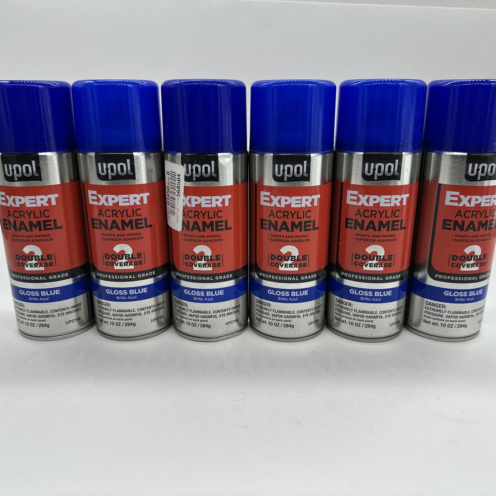 UPOL PREMIUM GLOSS BLUE SPRAY PAINT UP2708 EXPERT ACRYLIC ENAMEL 10oz (Lot Of 6)