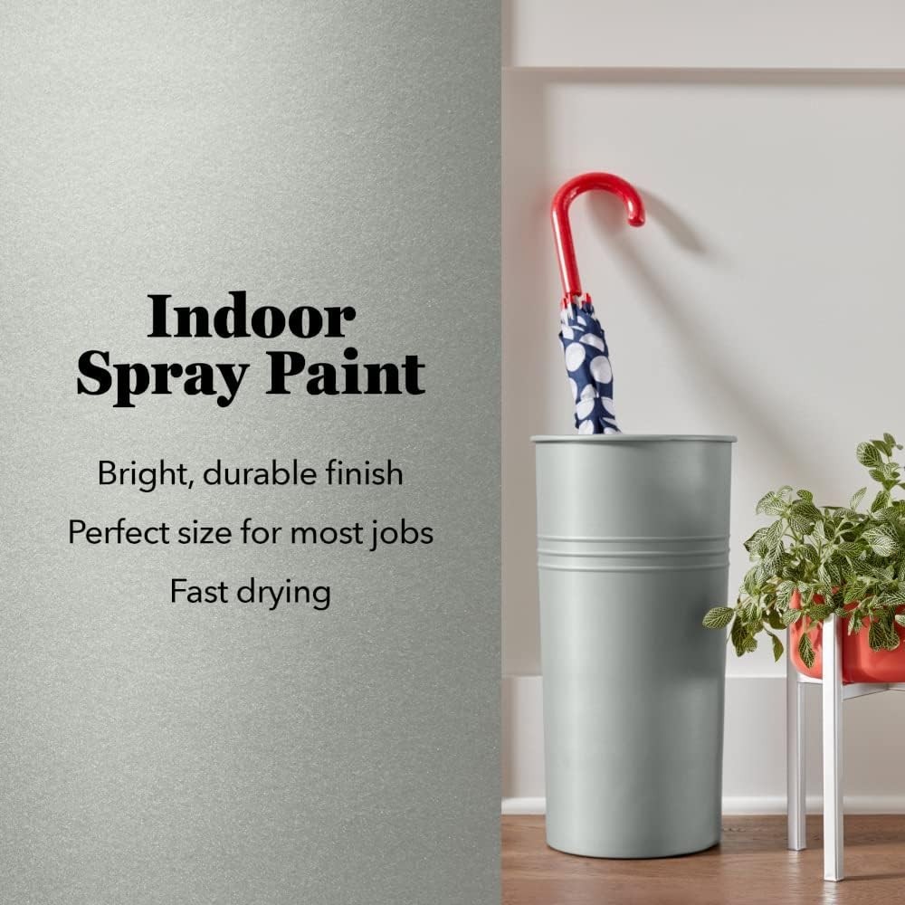 Brilliant 11oz Silver Metallic Aerosol Spray Paint – Fast Drying Gloss Finish