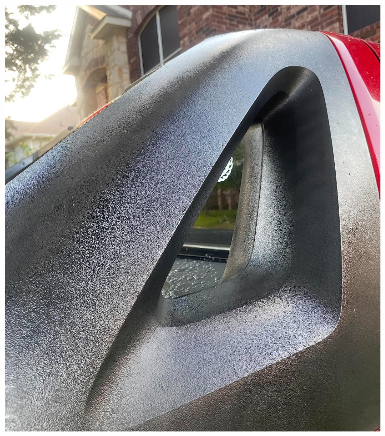 Bumper Restoration Black Spray Paint Trim Plastic Rubber Metal Chrome Coating