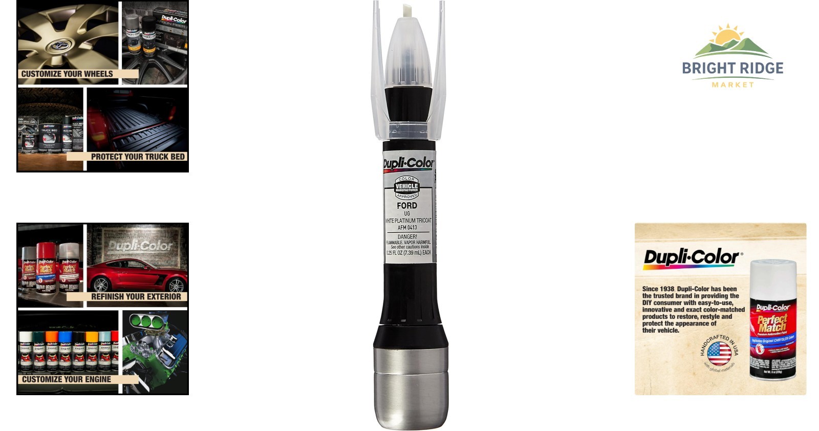 Fast-Drying Automotive Touch-Up Paint for Scratch and Chip Repair, 0.25 Fl Oz