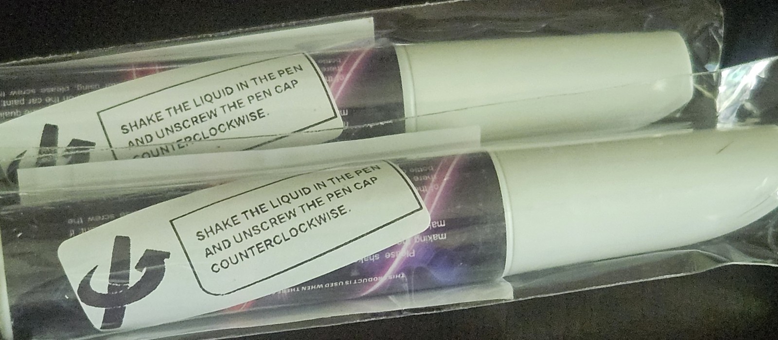 2 TUBES–Star White Metallic Tri-Coat (AZ) Touch Up Paint for Ford – 12ml