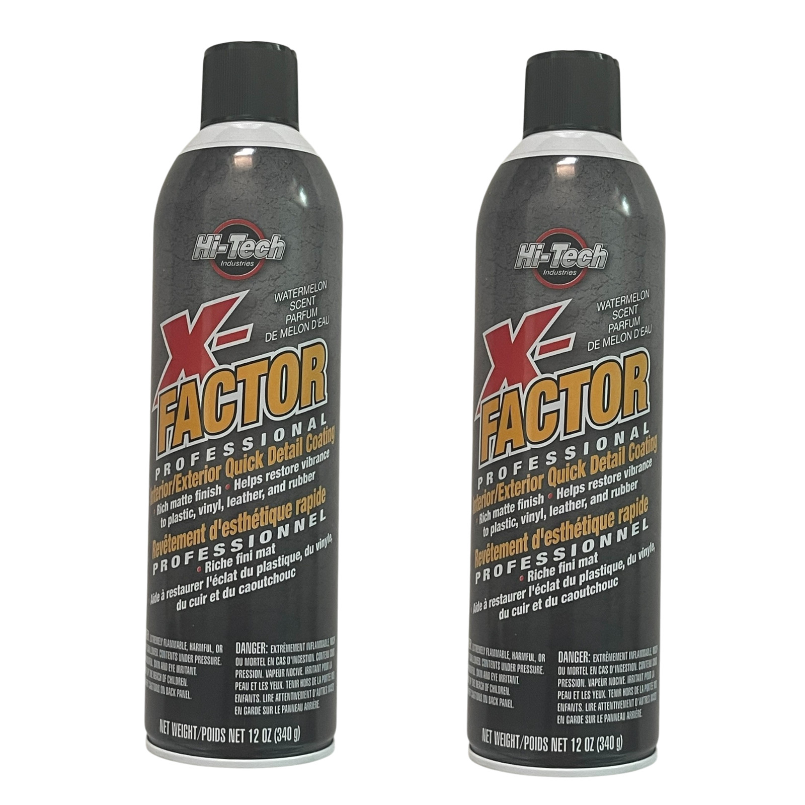Hi Tech X-Factor Interior Exterior Quick Detailer Coating with Melon Sent 2 Cans
