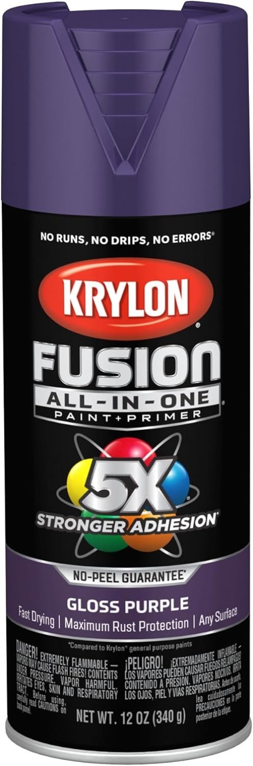 Versatile 12 oz Purple Spray Paint – Fast-Drying Adhesive for Indoor/Outdoor Use