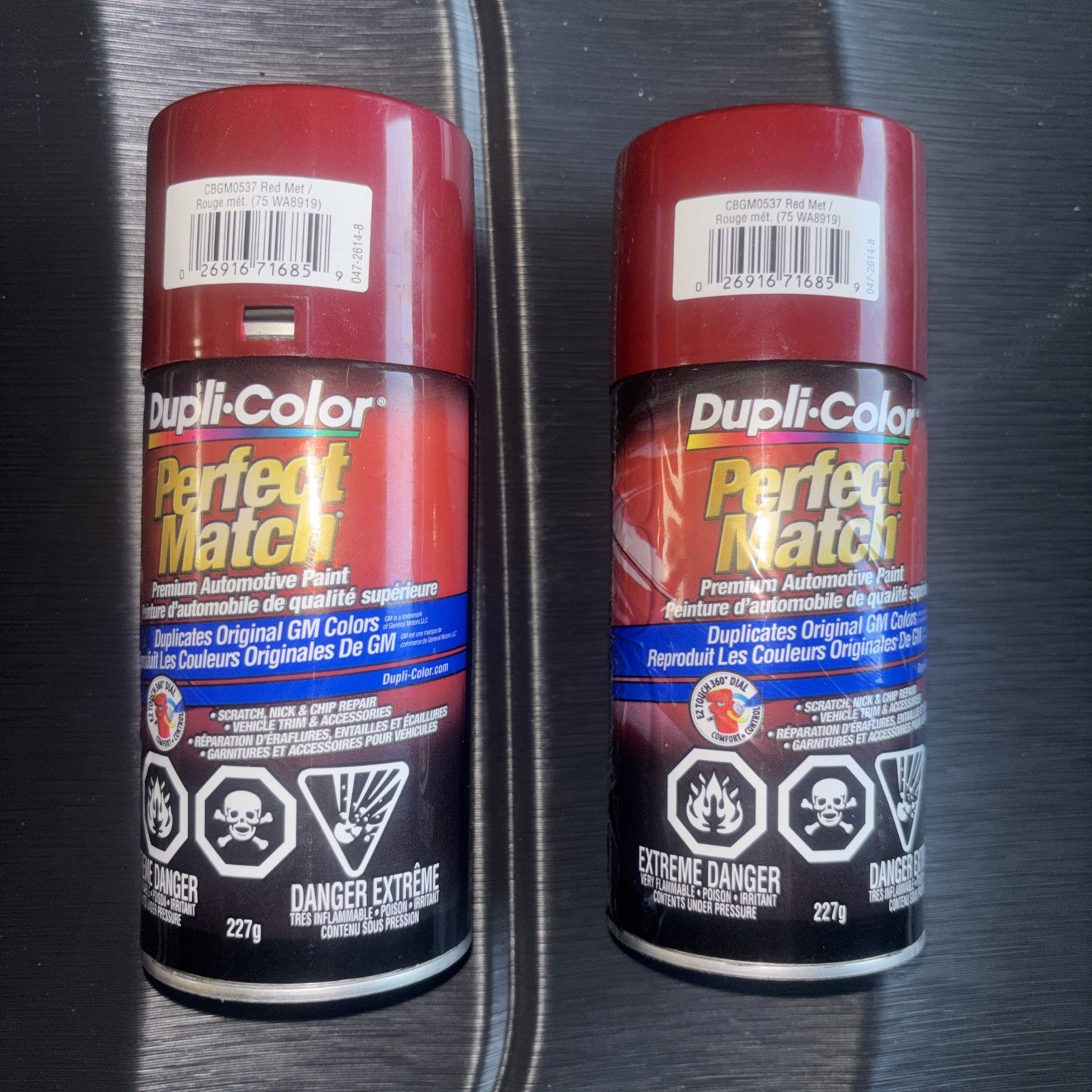 Case Duplicolor BGM0537 Automotive Touch Up Paint Red Met 8 oz WA8919 12Pack