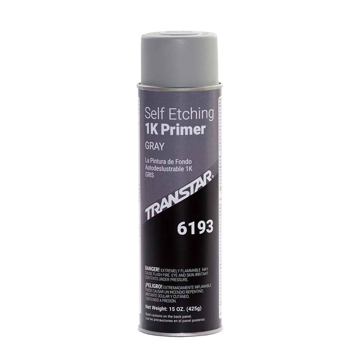 Transtar Autobody Products 6193 Self-Etching 1K Primer Aerosol Can – 16 oz Net W