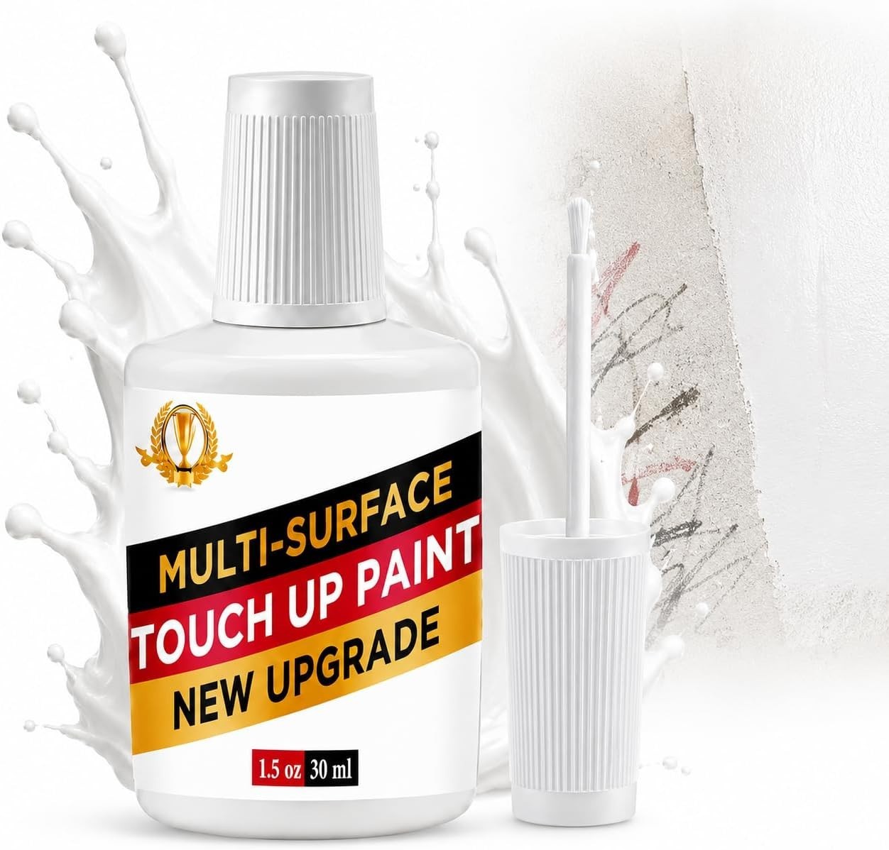 White Paint Pen for Wall Furniture Metal Surface Touch Up Interior Exterior
