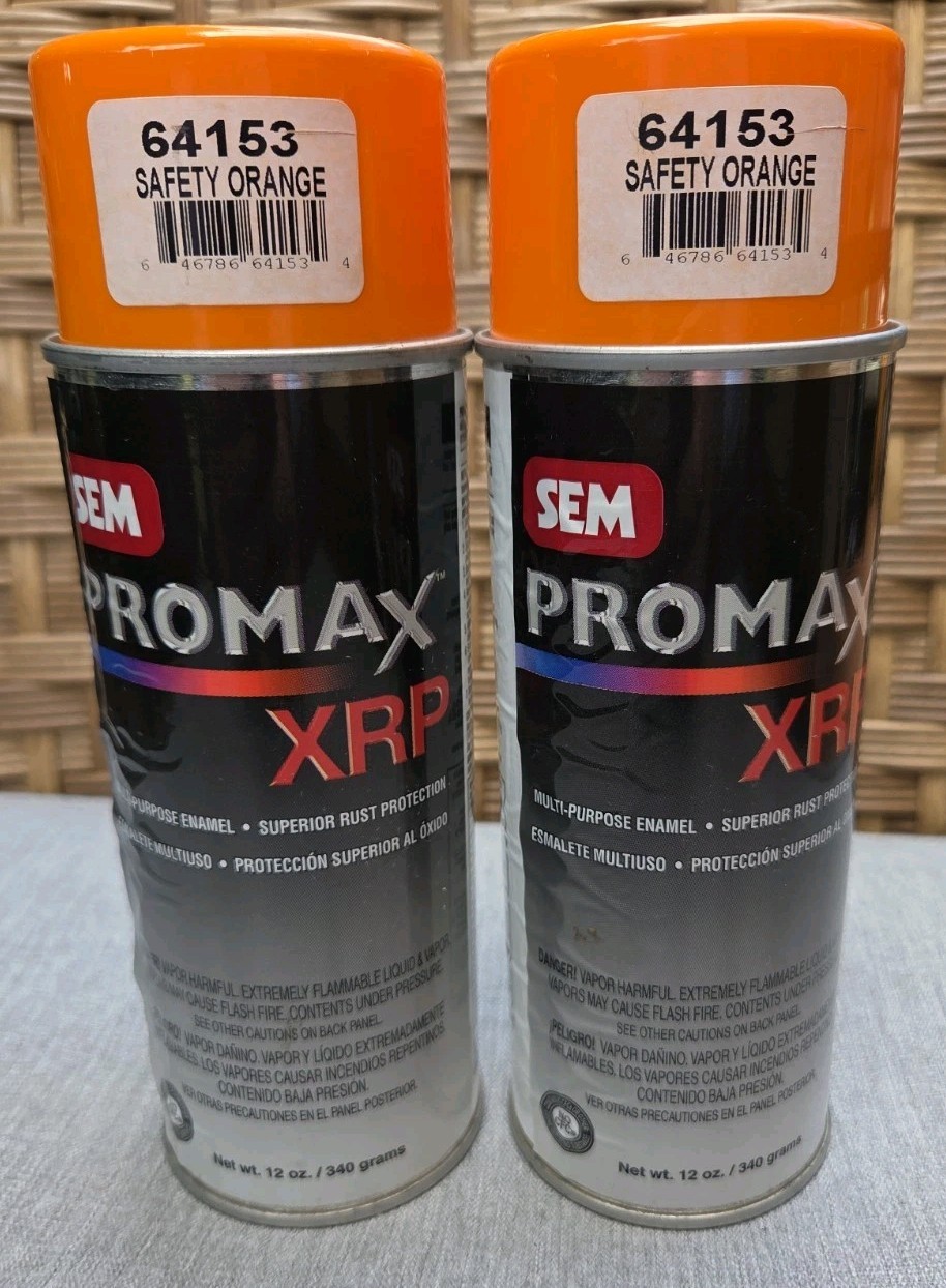 SEM Promax XRP 64153 Safety Orange 2cans NEW