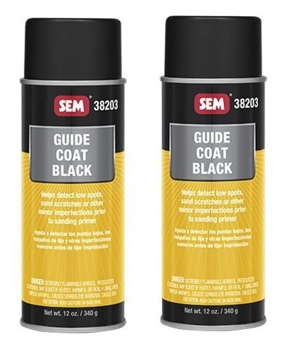 SEM 38203 Guide Coat Black Aerosol Can 12 oz (2 Pack)