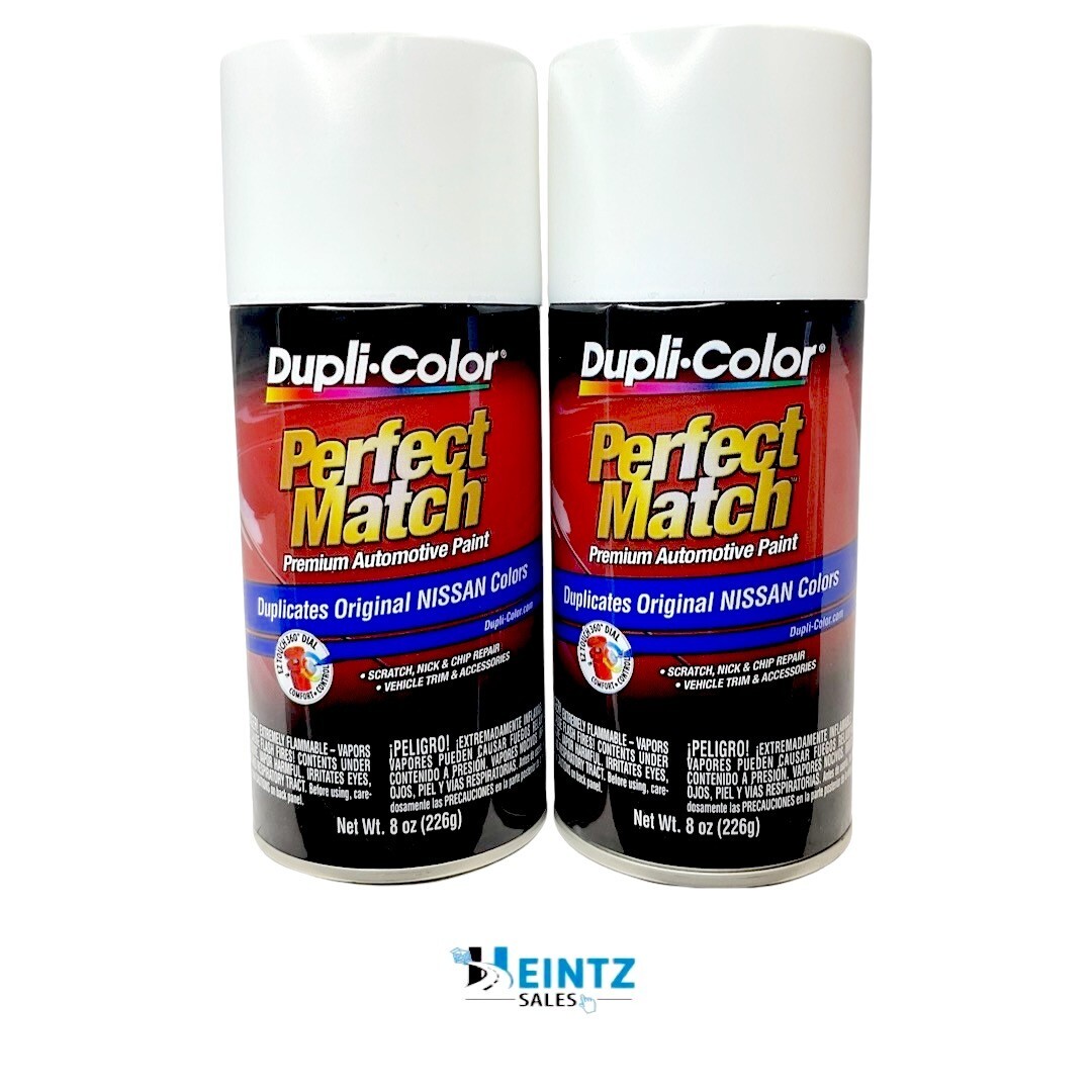 Duplicolor BNS0583 Perfect Match Nissan Cloud White QM1 – 8oz Aerosol (2 PACK)