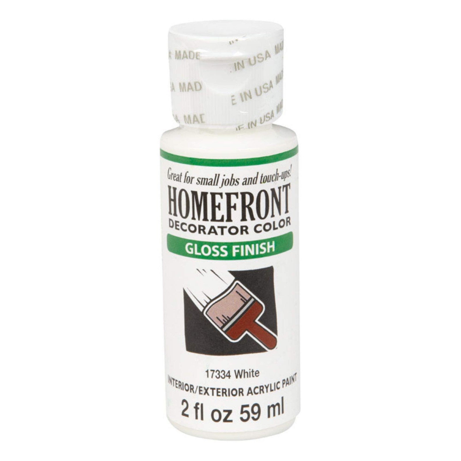 Homefront 17334 Gloss Interior Exterior Acrylic Paint 2 oz – Pack of 3