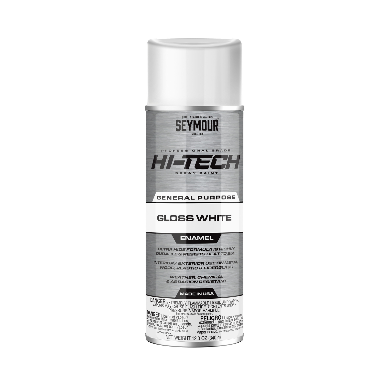 Seymour 16-113 Hi-Tech Enamel Gloss White 12 oz