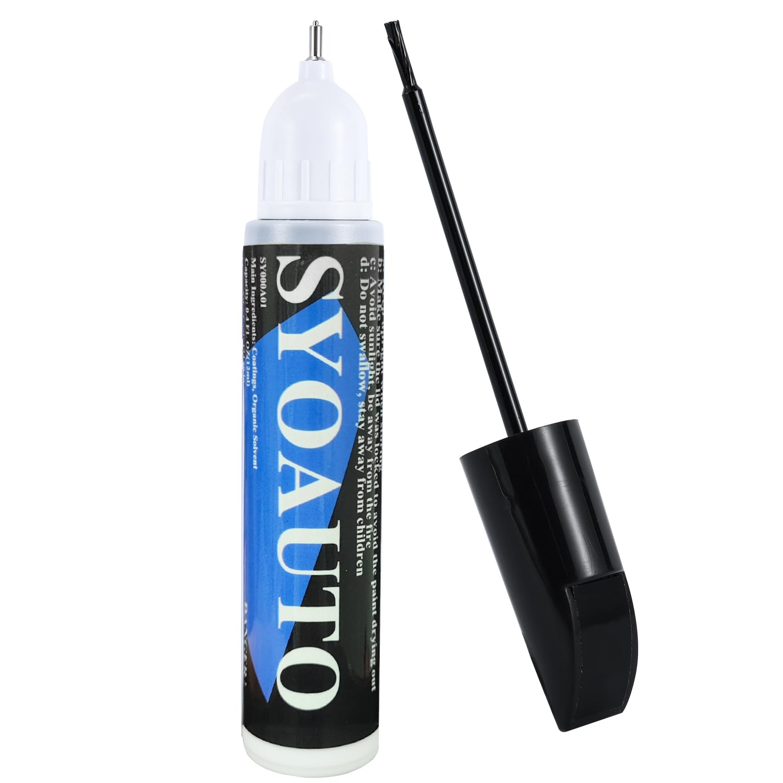 SYOAUTO Black Touch Up Paint for Cars, Auto 0.4 Fl Oz (Pack of 1), Pure