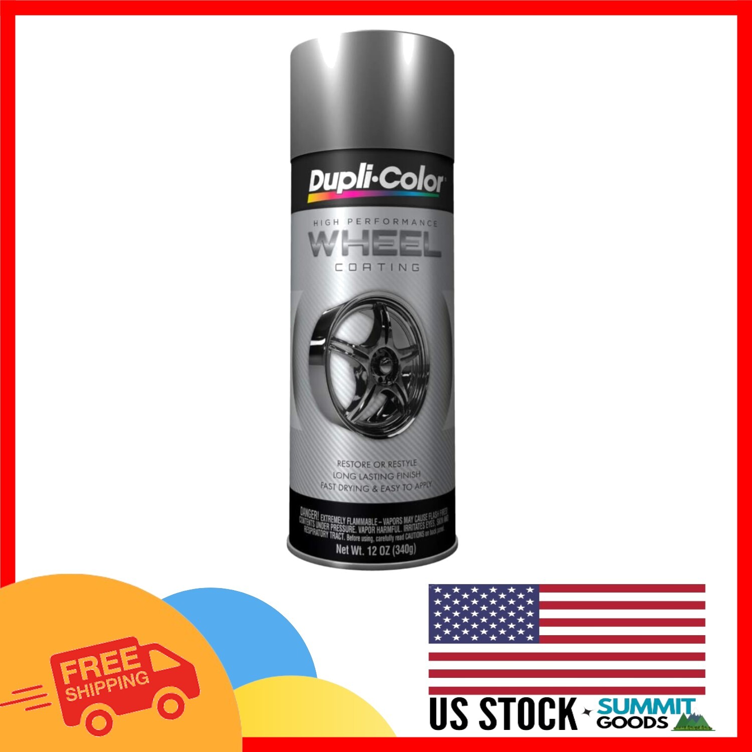 Reflective Graphite Wheel Spray Paint – 12oz Aerosol, Ideal for Customization