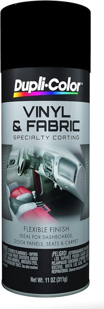 Dupli-Color Vinyl & Fabric Spray 11 oz. Aerosol Spray Paint – Gloss Black