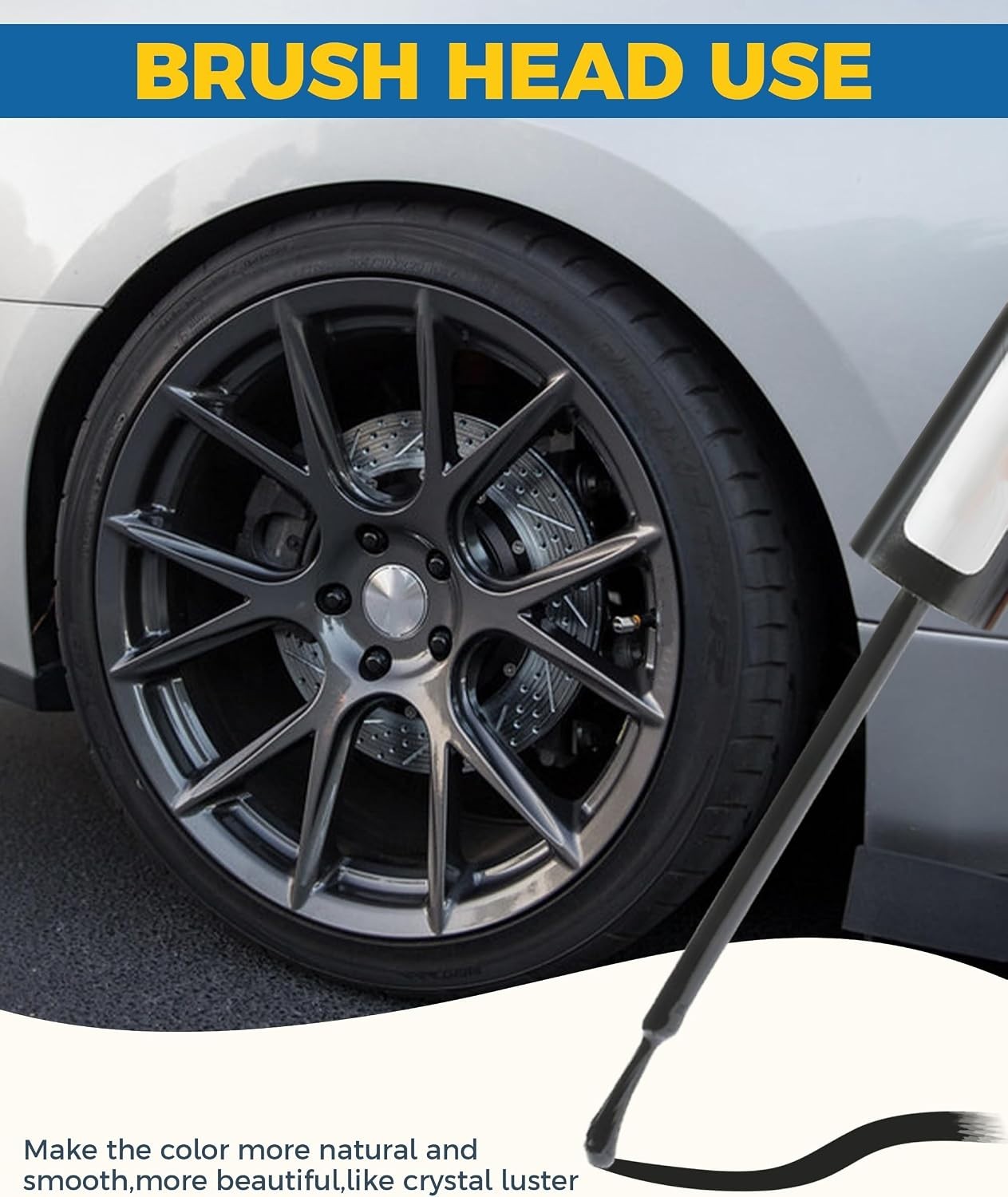 Waterproof & Rust Resistant Car Wheel Touch Up Paint Pen – Gloss Black