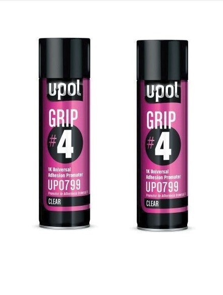 U-POL UP0799 Grip #4 Universal Adhesion Promotor Aerosol 450ML (2 Pack)