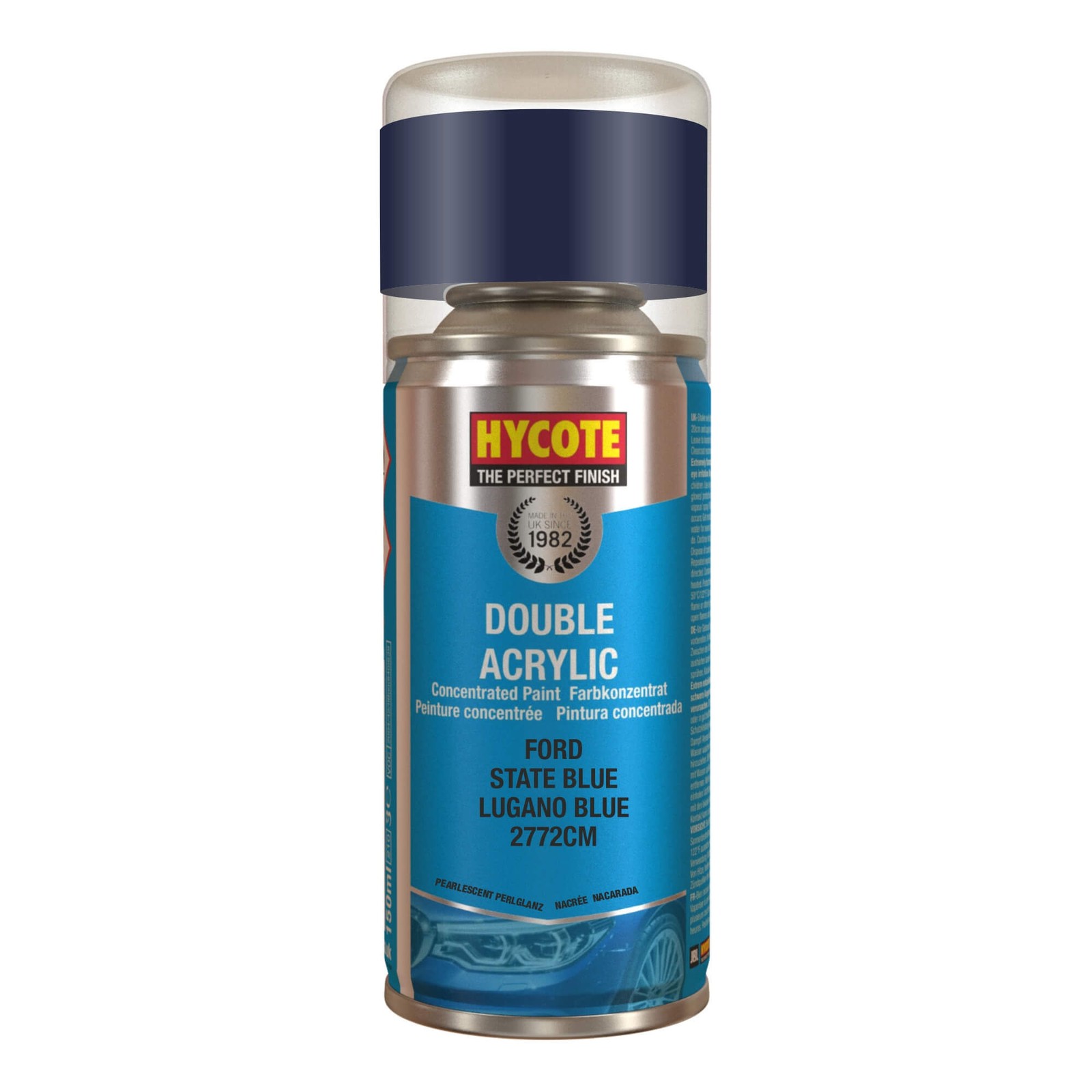 Hycote Ford State Blue Double Acrylic Spray Paint 150Ml Xdfd237