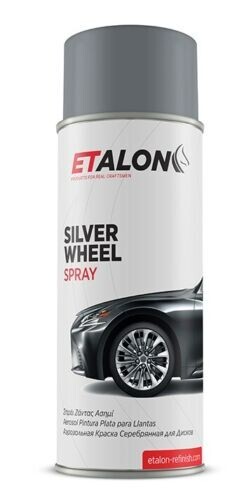 🎖🎖ETALON Silver Satin Wheel Aerosol Silver Metallic Paint 14oz HIGH QUALITY