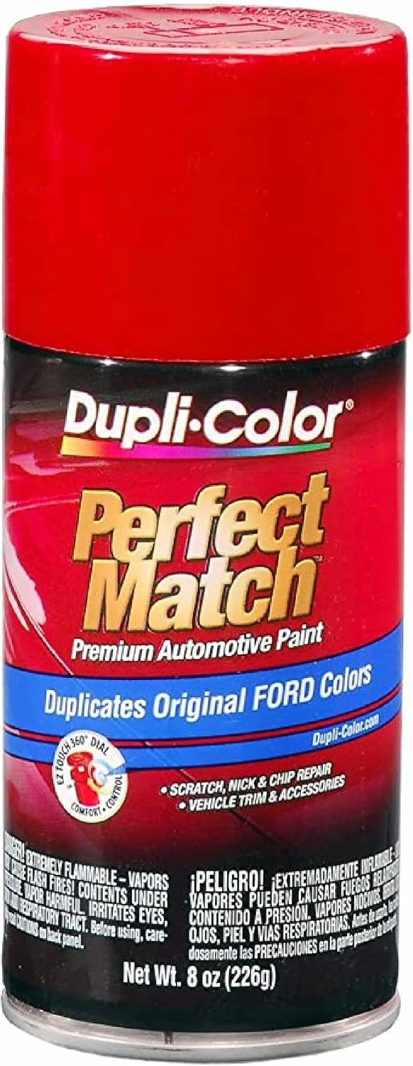 E7 Perfect Match Ford Cardinal Red Automotive Spray – 8 oz. Fast-Drying Paint