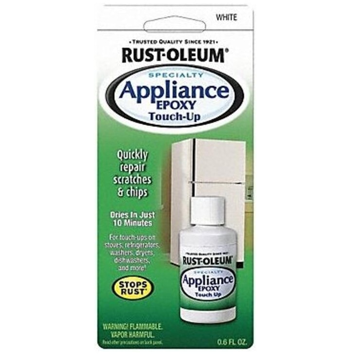 Rust-Oleum 203000 Specialty Appliance Touch Up Paint, 0.6 Ounce, White