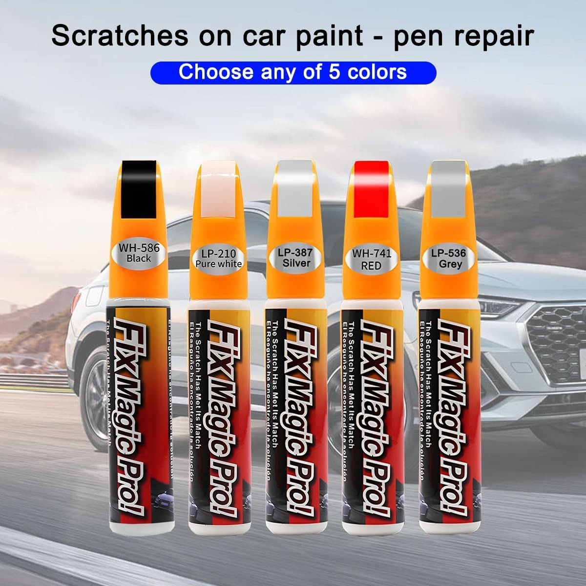 Touch Up Paint for Car, Two-in-One Vehicle Fill Paint Pen, 0.4 oz Quick and E…