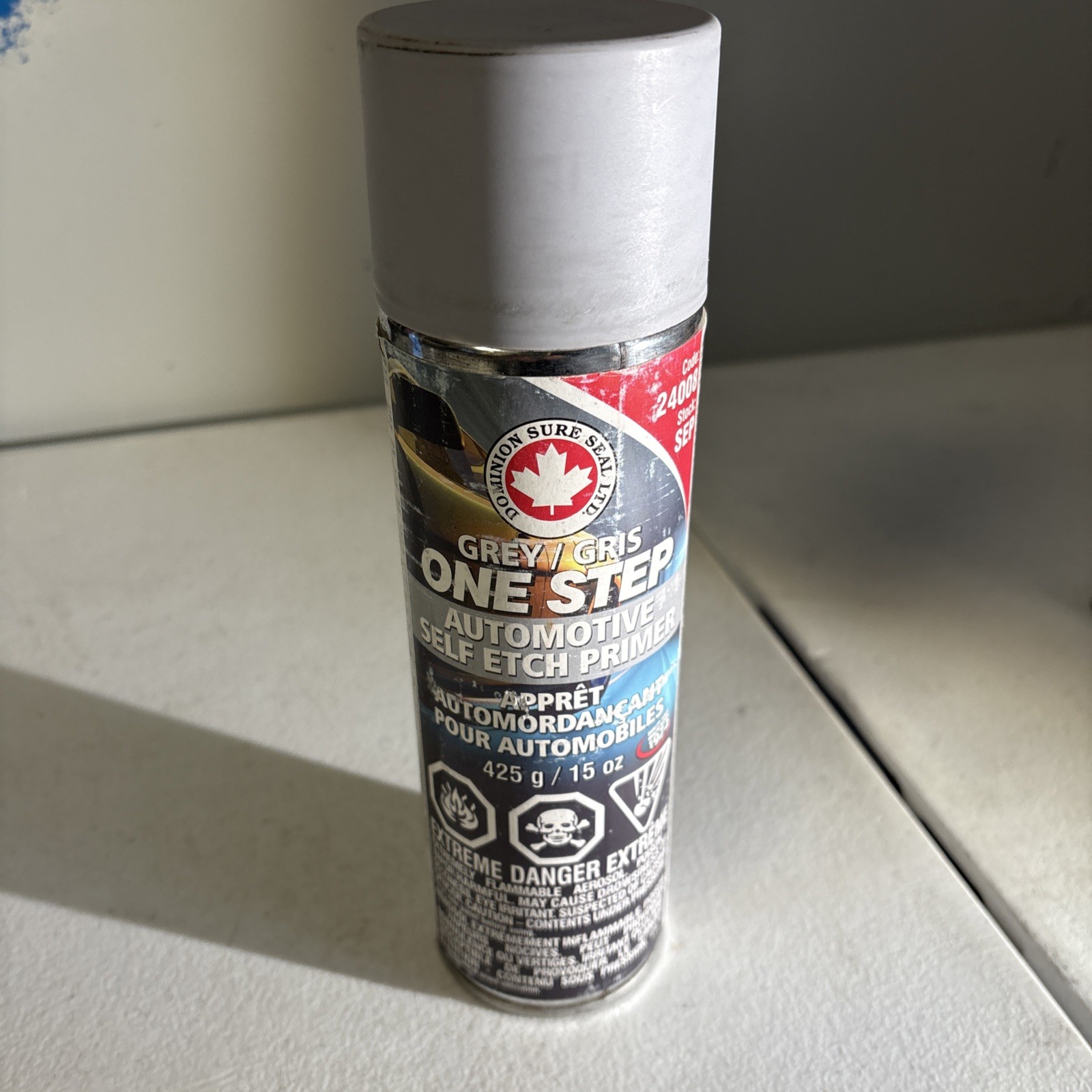 Dominion Sure Seal DOM-SEP One Step, Self Etching Primer Aerosol, Grey [16oz