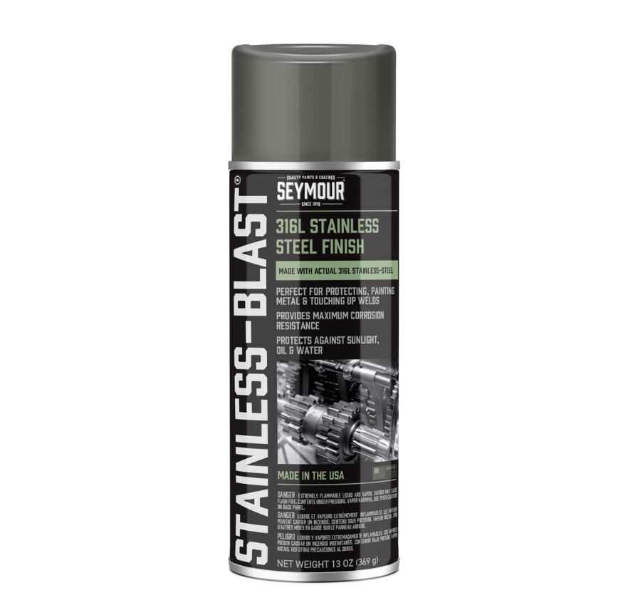 Stainless Steel Metallic Spray Paint Rust Protect Frame Chassis Restore Coating