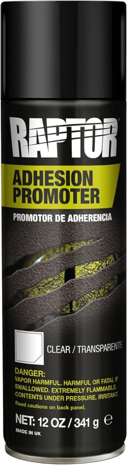Clear Aerosol Adhesion Promoter by Raptor – 12 oz for Automotive Perfection