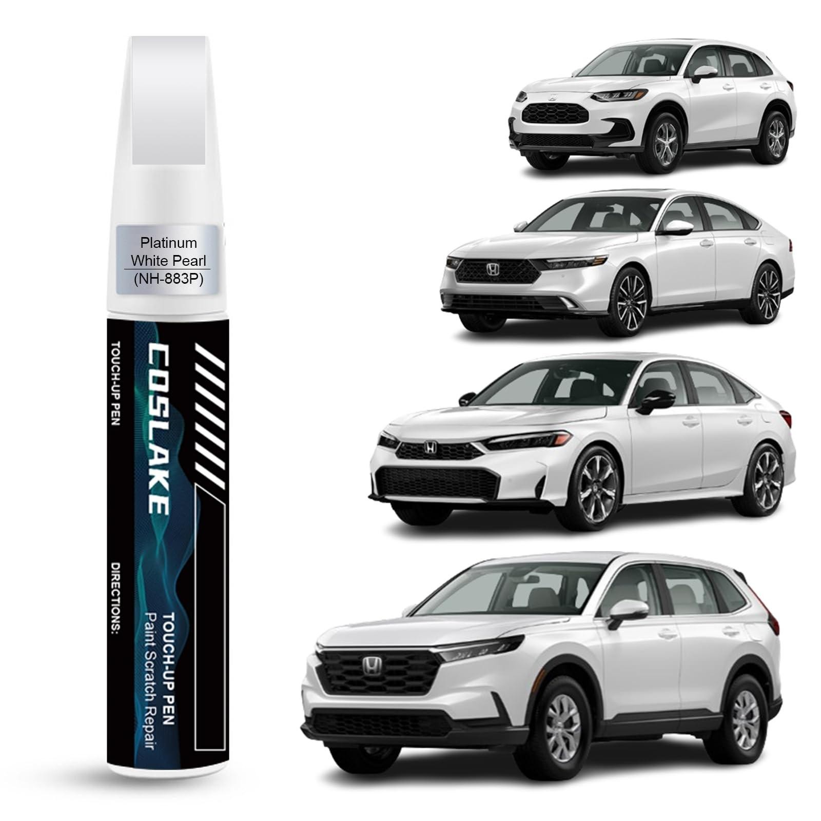 Car Touch Up Paint(platinum White Pearl(nh-883p)) for Honda, Car Paint Scratc…