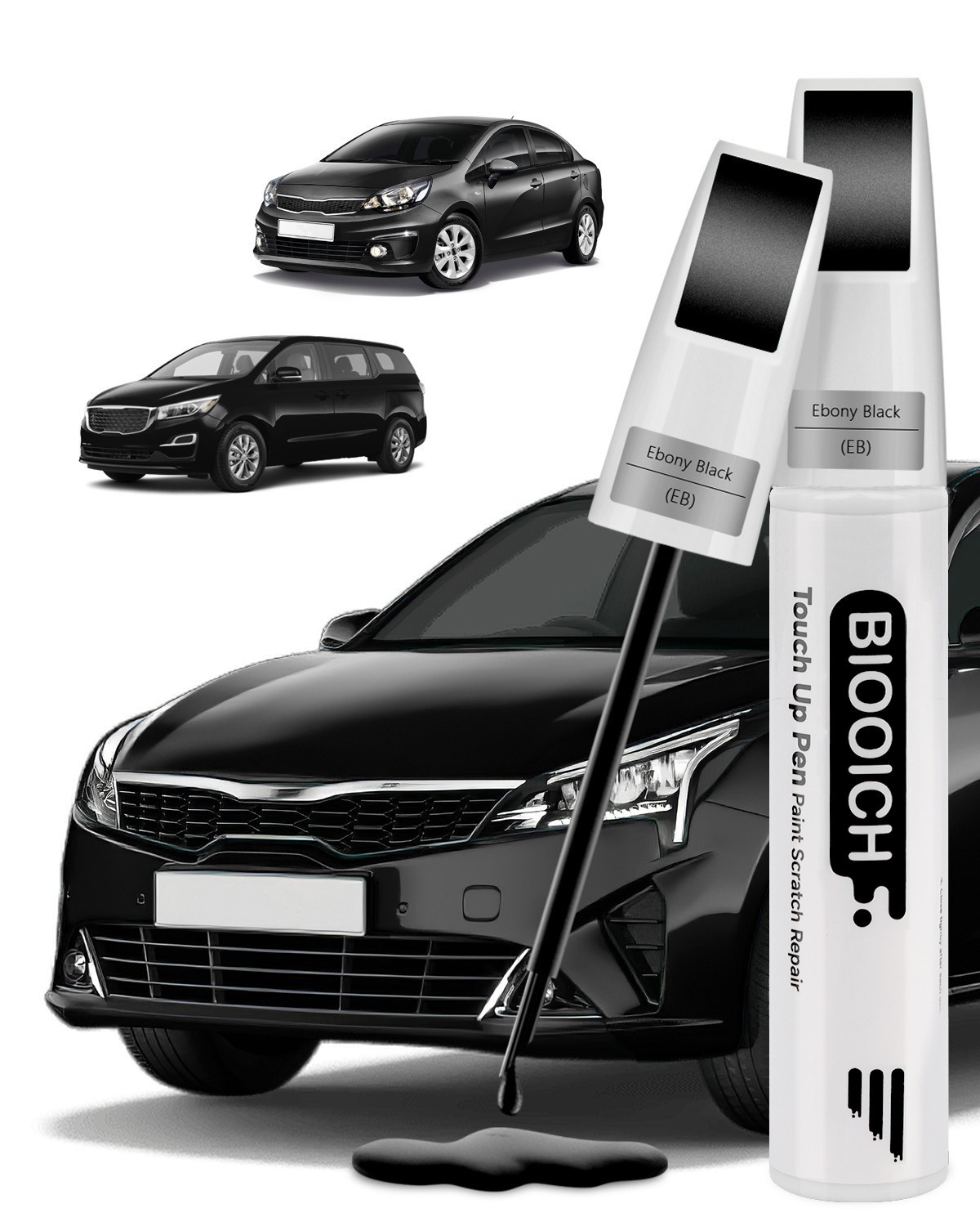 BIOOICH Touch Up Paint Pen for Kia Repair Car Chip and Scratch Exact Color Match