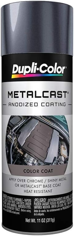 Dupli-Color MC206 Metalcast Automotive Spray Paint – Black Smoke Anodized Coatin