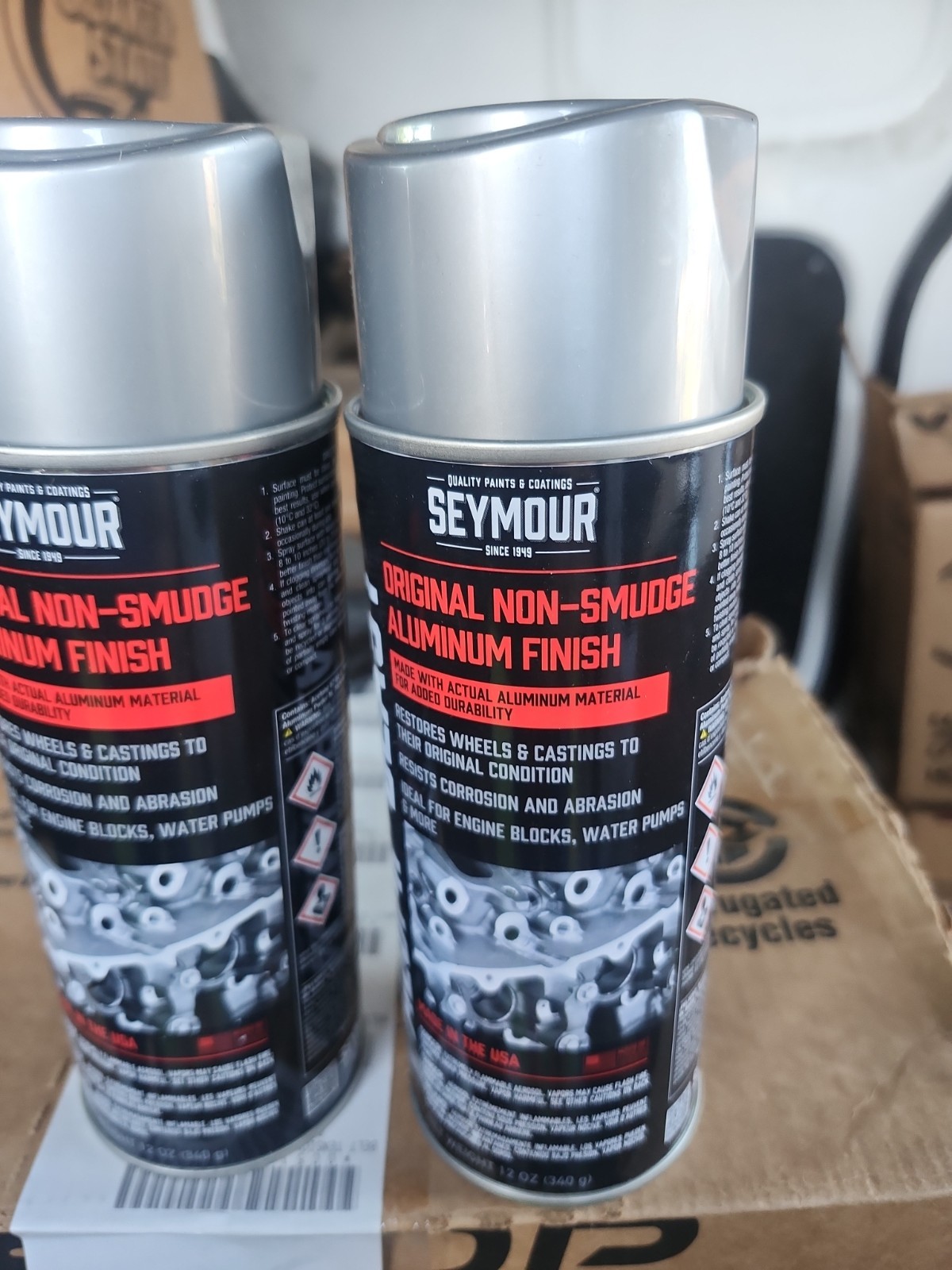 2 cans Seymour 16-055 Alumi Blast Spray Paint