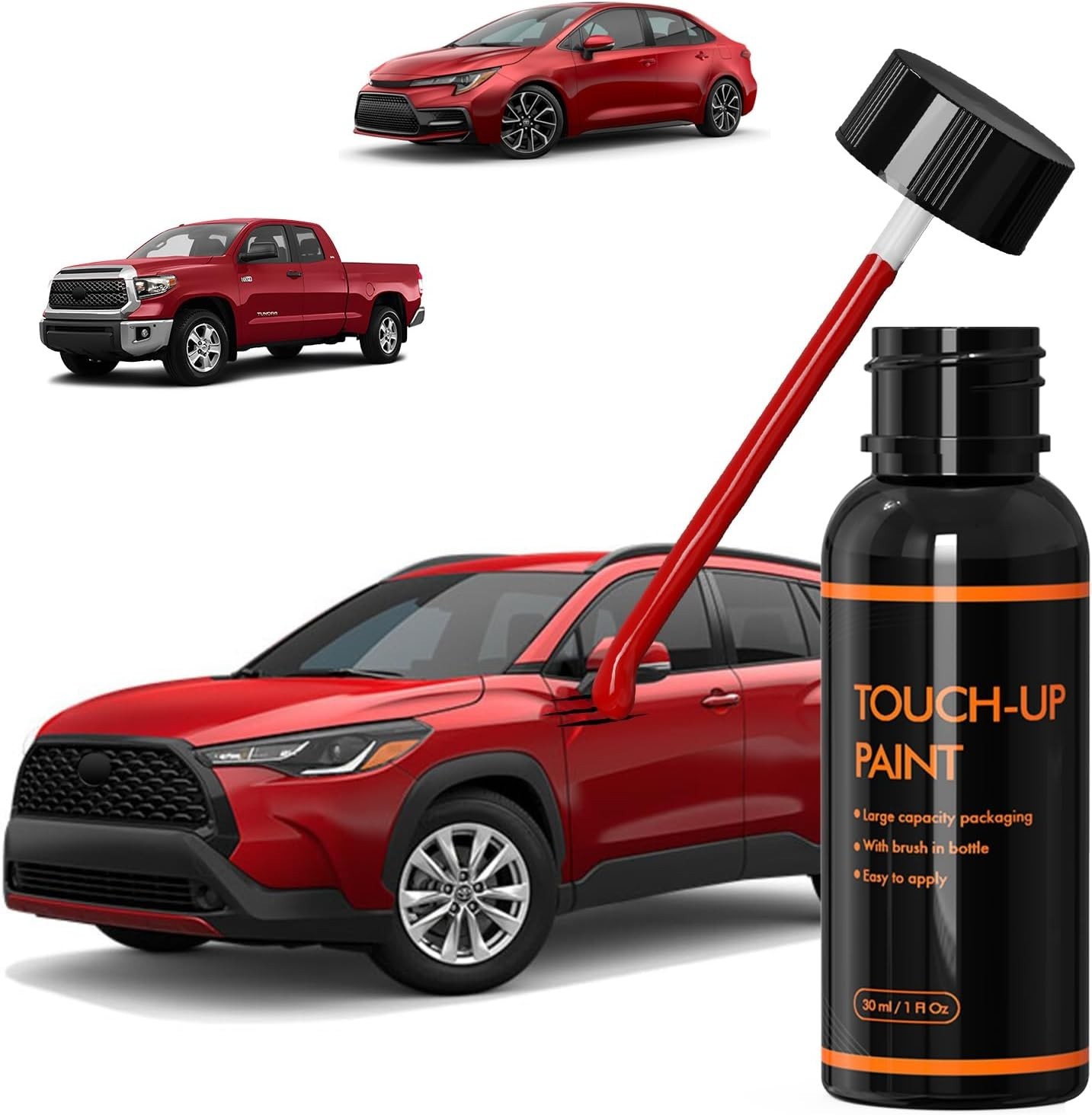 Acrylic Scratch Repair Kit – Waterproof Barcelona Red Paint for Toyota Cars