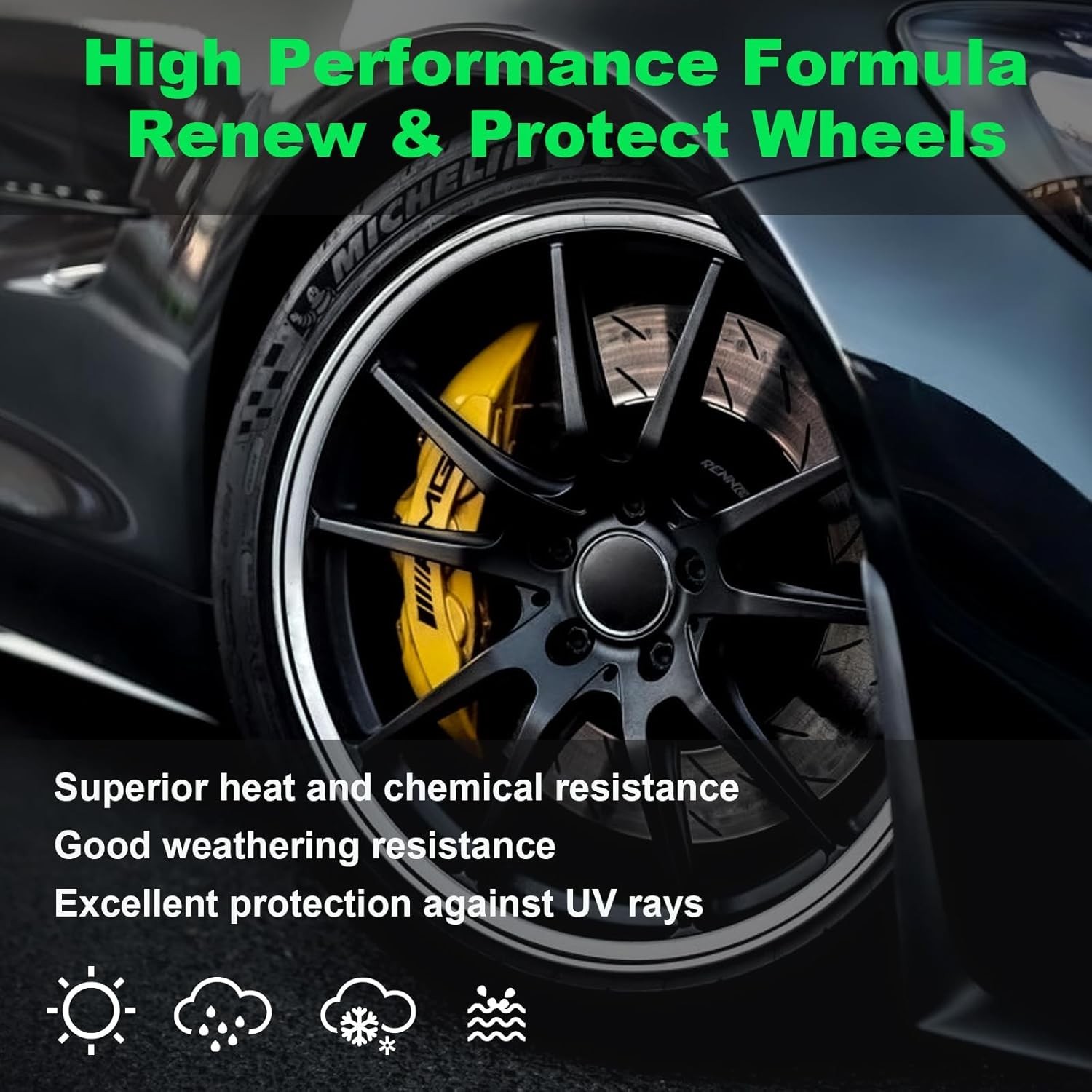 Fast-Drying Acrylic Car Rim Spray Paint – 2 Pack for Effortless Application
