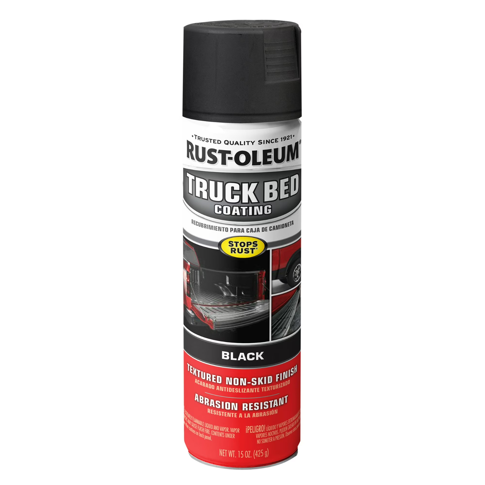(3 pack) Black, Rust-Oleum Automotive Truck Bed Coating Spray Paint-248914, 15oz