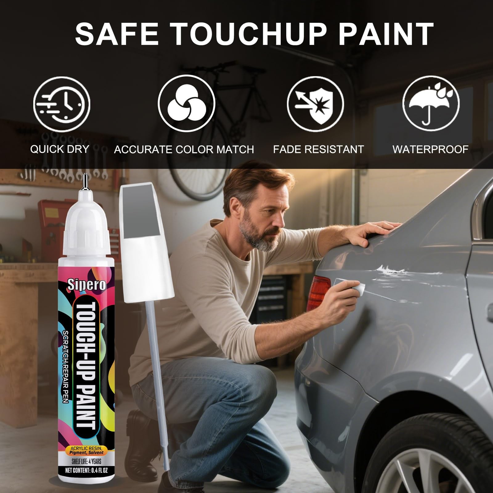 For Subaru Crystal White Pearl 0.4 Fl Oz (Pack of 1), K1X