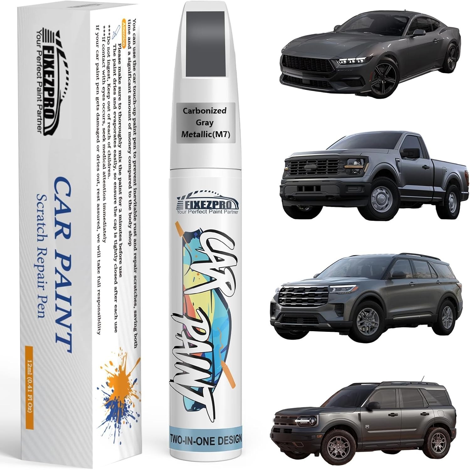 Quick & Easy Carbonized Gray Paint Repair Pen for Ford Models – Rust Resistant