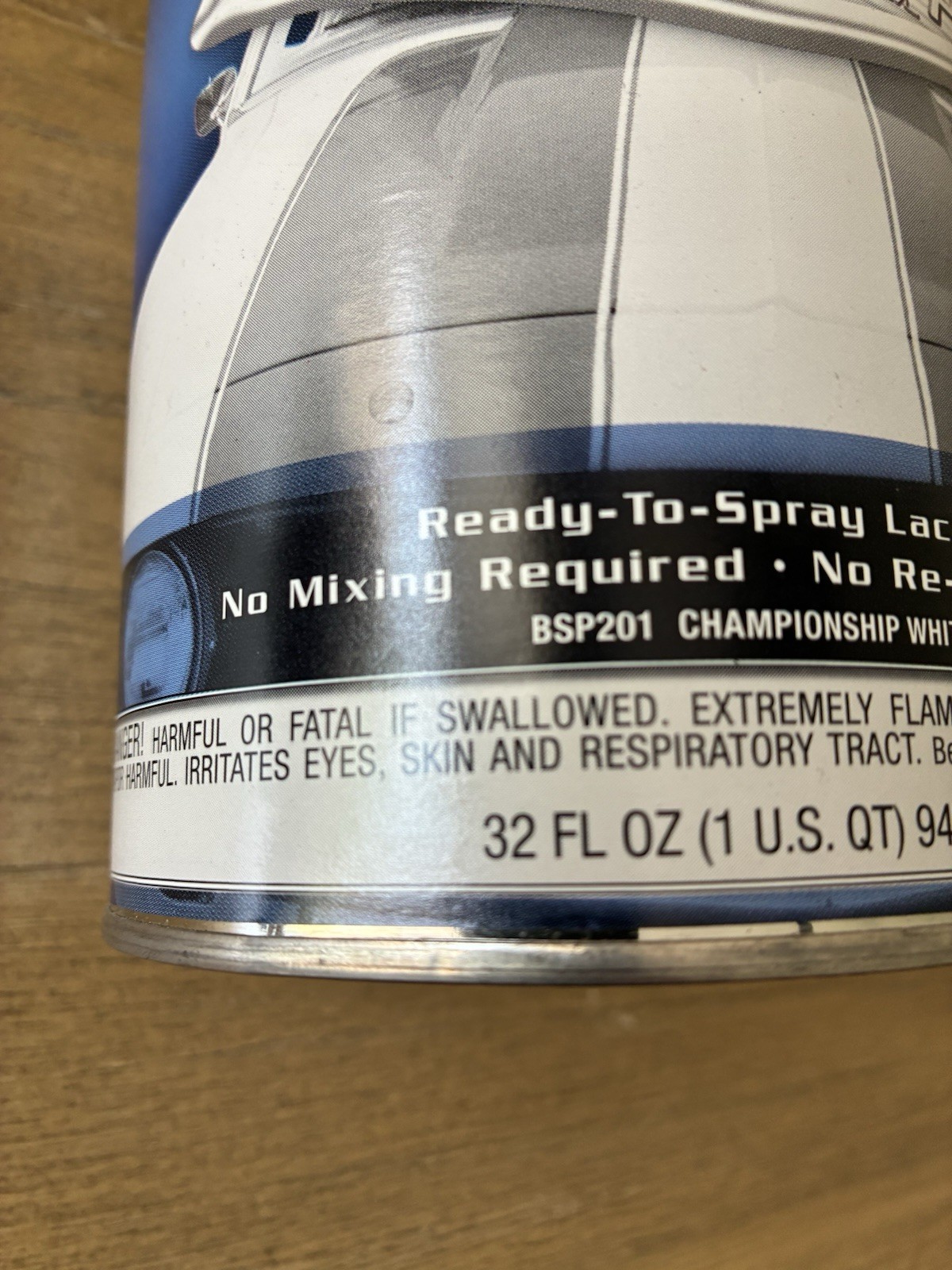 Paint Shop Finish System – Championship White Quart NEW