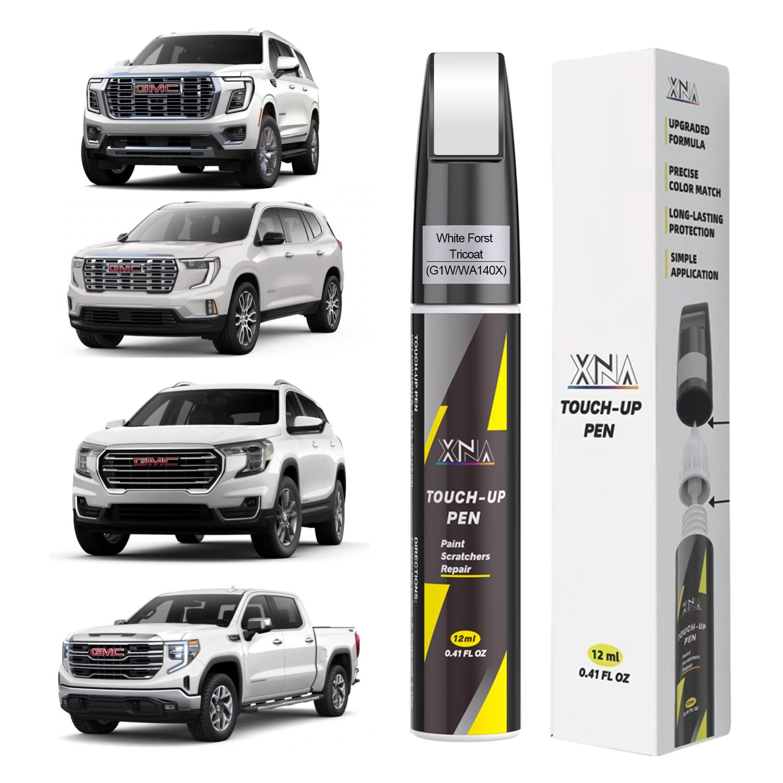 Touch Up Paint Kit For GMC G1W WA140X White Frost Tricoat Paint Kit OEM Match