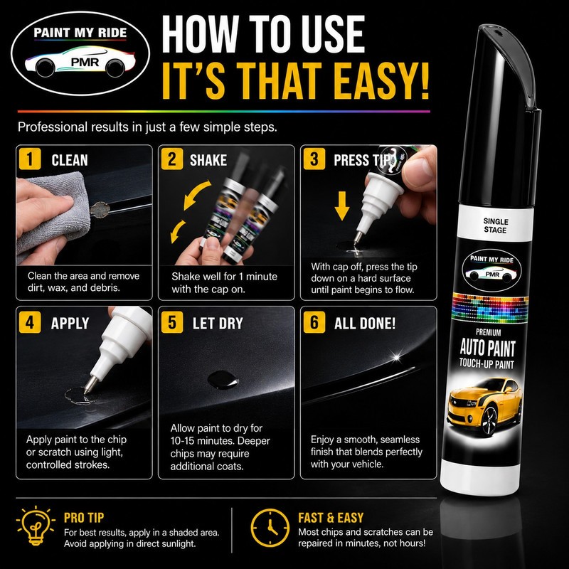 Single Stage Paint Pen for Goodyear Tire And Rubber White FLEET